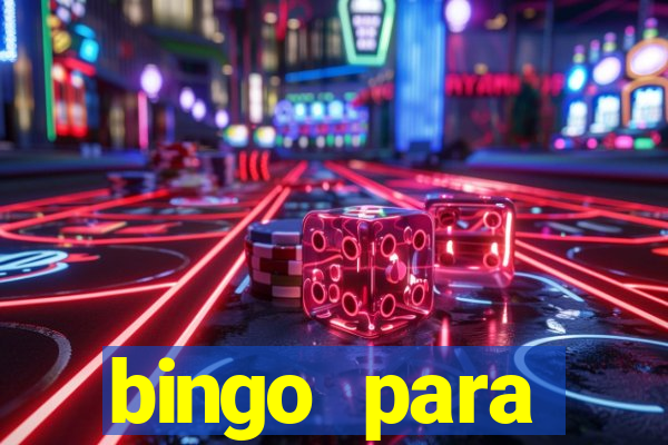 bingo para despedida de solteira para imprimir